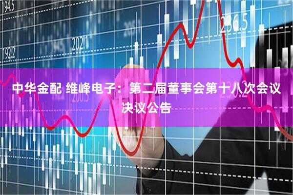 中华金配 维峰电子：第二届董事会第十八次会议决议公告