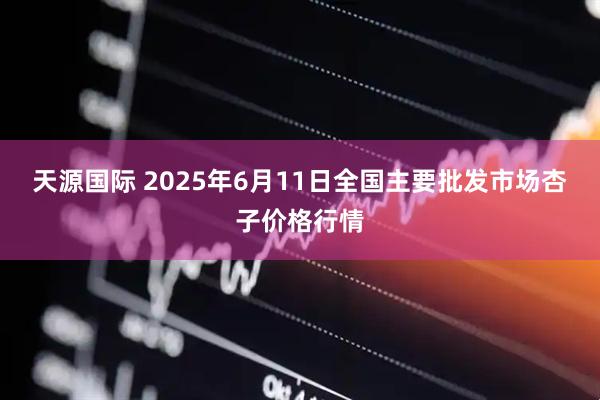 天源国际 2025年6月11日全国主要批发市场杏子价格行情